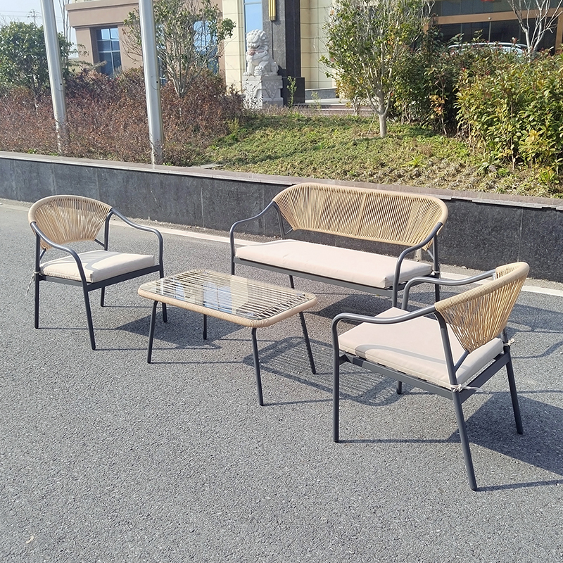 4pc rattan sofa set-4